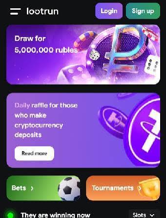 Loot RUn Casino — Официальный сайт для азартных игр