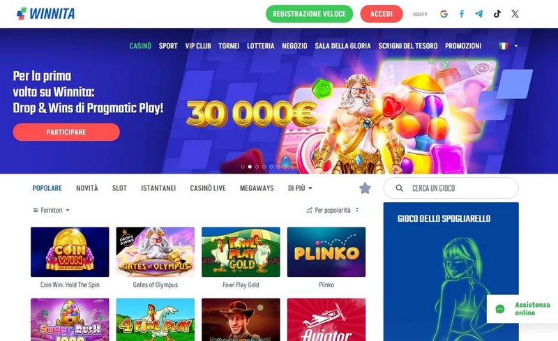 Recensioni e Informazioni Sulle Offerte Winnita Casino in Italia, winnita slot